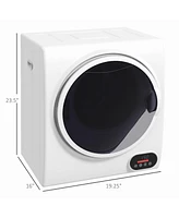 Homcom Portable Clothes Dryer 120V 850W Laundry Dryer for Apartment,