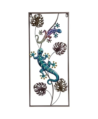 Fc Design 27.5"H Rectangle Lizards Wall Plaque Decor Home Decor Perfect Gift for House Warming, Holidays and Birthdays