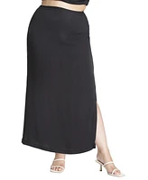 Eloquii Women's Lightweight Column Skirt