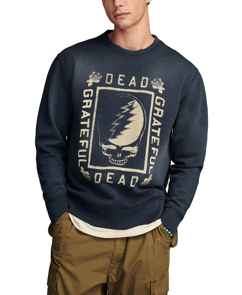 Lucky Brand Men's Grateful Dead Crew Neck Sweatshirt
