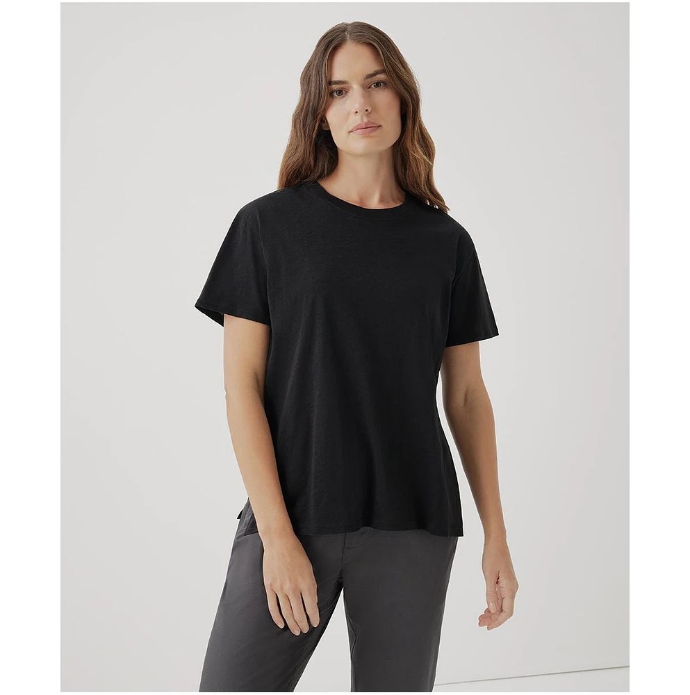 Pact Women's Featherweight Slub Over d Tee