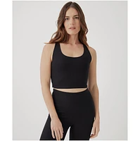 Pact Women's On the Go-To Rib Crop Tank