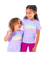 Mightly Toddler Girls Fair Trade Organic Cotton Graphic Short Sleeve T-Shirt 2-pack