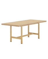 Tribesigns Small Conference Table for Office: 63 Inches Conference Room Table for 4–6 People, Modern Rectangular Meeting Table with Sturdy Meta