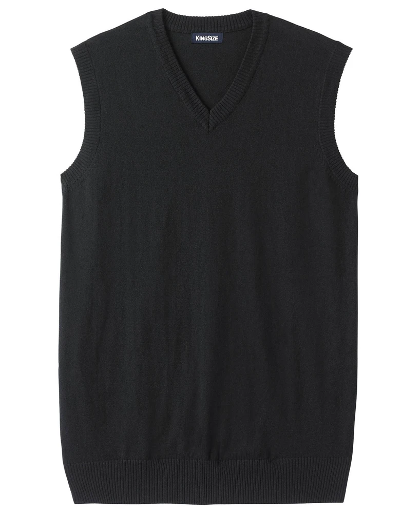 KingSize Tall Lightweight V-Neck Sweater Vest