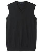 KingSize Tall Lightweight V-Neck Sweater Vest