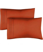 Pillowcase Set Of 2 Soft Double Brushed Microfiber New Colors