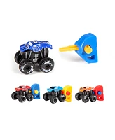 World Tech Toys Nano Monster Power Launchers Spring Key Launcher Mini Toy Truck 3 Pack