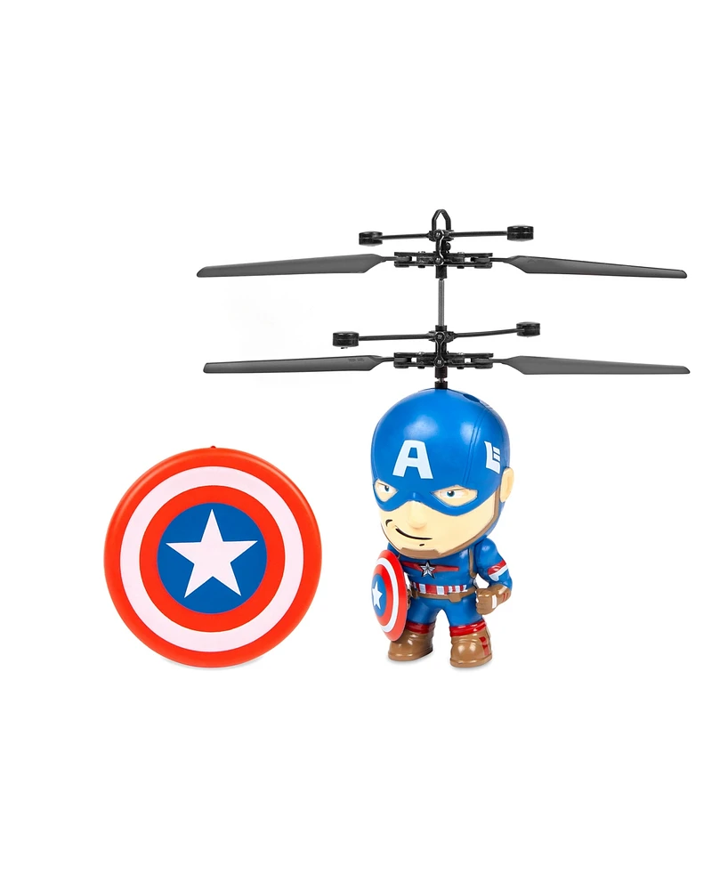 World Tech Toys Marvel 3.5 Inch Captain America Flying Figure Ir Helicopter