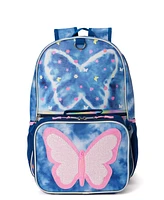 Girl's Tie Dye Butterfly Backpack Headphone Lunch Set