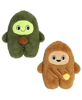 Aurora Medium Avocado & Toast Flipovers Interactive Plush Toy Green 11"