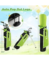 Costway Junior Complete Golf Club Set for Kids Age 11-13 Years Old Practice