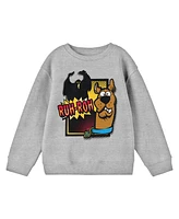 Scooby Doo Boys Ghost Ruh-Roh Athletic Heather Sweater