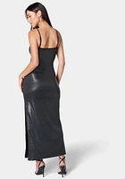 Bebe Women's Long Straight Maxi Dress