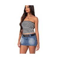 Edikted Women's Alta Striped Tube Top