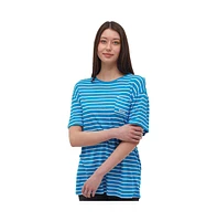 Bench Dna Women's Nouria Striped Pocket Tee