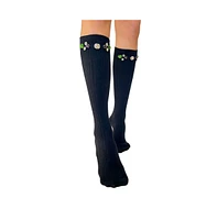 Stems Women's Crystal Cuff Knee Socks