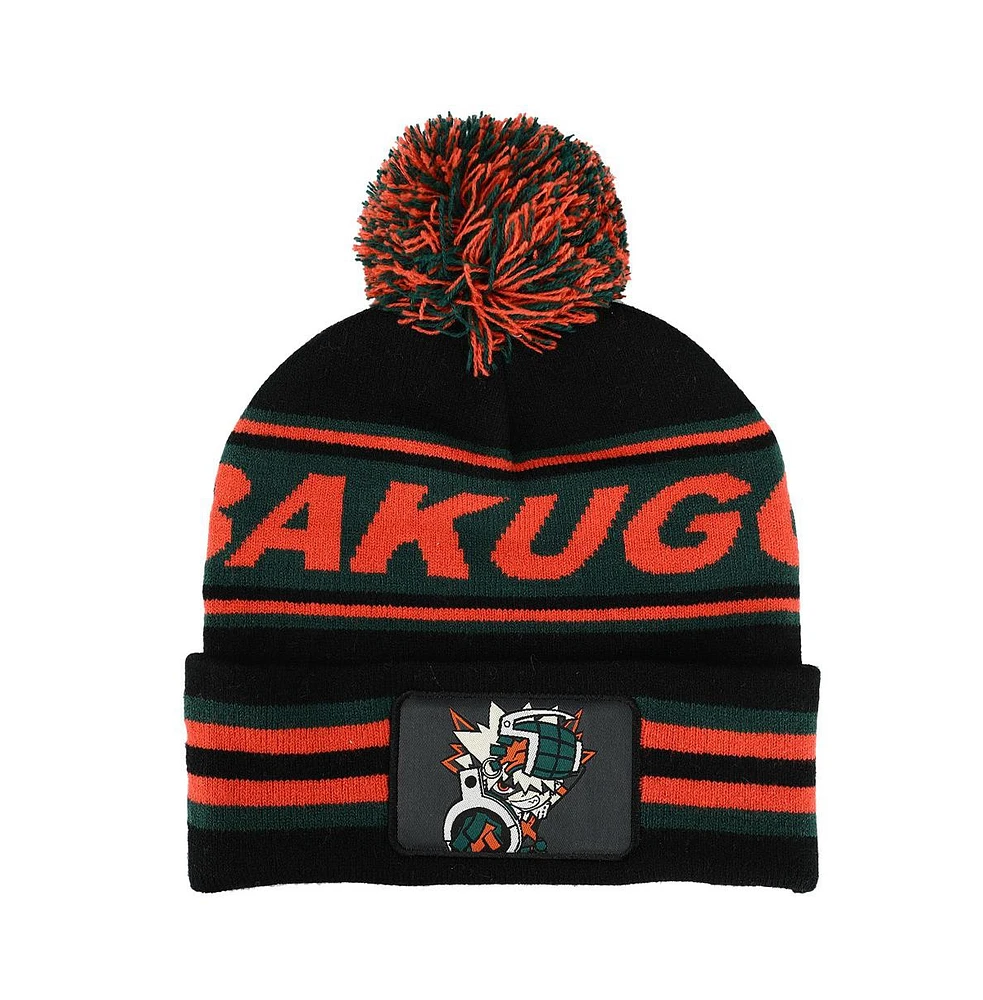 My Hero Academia Men's Bioworld Bakugo Cuff Pom Beanie