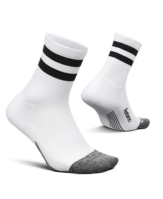 Feetures Men's Elite Light Cushion Mini Crew Sock - Sport with Targeted Compression