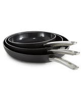 BergHOFF Graphite 3Pc Non-stick Ceramic Frying Pan/Skillet Set