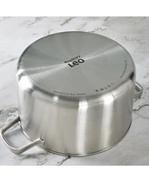 BergHOFF Graphite 4Pc Cookware Set With Glass Lids, Recycled 18/10 Stainless Steel