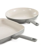 BergHOFF Balance 2Pc Non-stick Ceramic Specialty Cookware Set, Recycled Aluminum