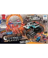 World Tech Toys 54pcs Monster Truck Mayhem Friction Play Set - 2 pack Ford