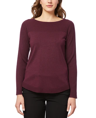 Melissa Paige Women's Boat Neck Long-Sleeve Sweater