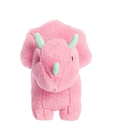 Aurora Small Trix Triceratops Eco Nation Eco-Friendly Plush Toy Pink 6"