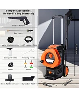 Sugift 2600 Psi 2.0 Gpm Electric High Pressure Washer, Cleans Cars/Fences/Patios