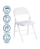 Sugift Commercialine Padded Folding Chair,Set of 4 - Assorted Pre