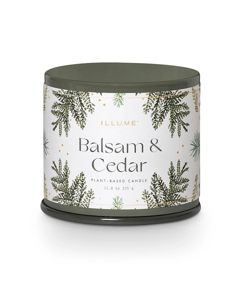 Illume Balsam Cedar Large Tin Candle