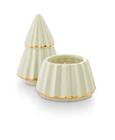 Illume T T Peppermint Whip Gilded Tree Candle