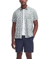 Barbour Men's Jackstone Short Sleeve Button-Front Leaf Print Shirt