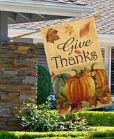 Northlight Give Thanks Autumn Harvest Outdoor House Flag 28" x 40"