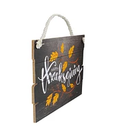 Northlight 15" Wooden 'Happy Thanksgiving' Hanging Wall Sign