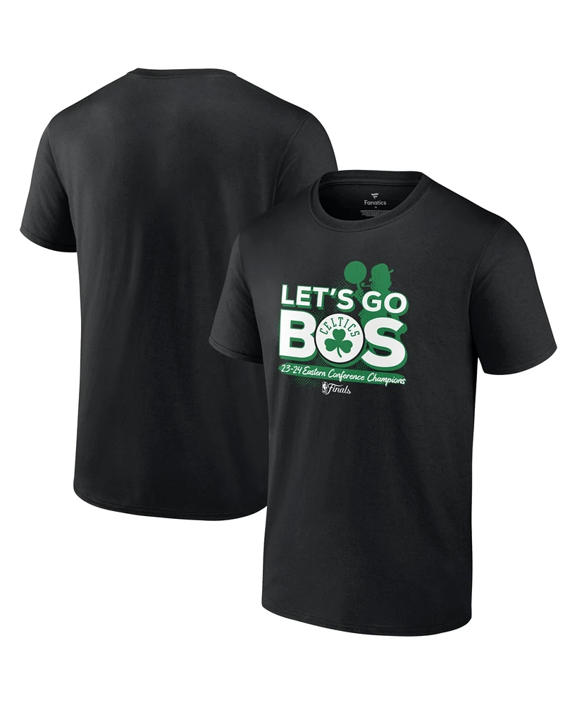 Fanatics Men's Black Boston Celtics 2024 Eastern Conference Champions Layup Drill T-Shirt