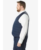 KingSize Big & Tall Ks Signature Collection Easy Movement 5-Button Suit Vest