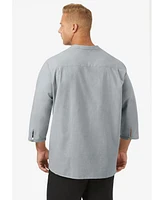 KingSize Big & Tall Hemp Mandarin Collar Shirt