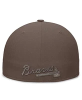 Nike Men's Brown Atlanta Braves Statement Ironstone Performance True Fitted Hat