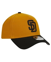 New Era Men's Gold/Black San Diego Padres Rustic A-Frame 9FORTY Adjustable Hat