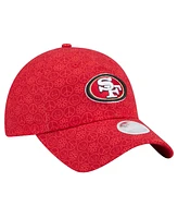 New Era Women's Scarlet San Francisco 49ers Smiley 9TWENTY Adjustable Hat