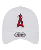 New Era Men's White Los Angeles Angels Tc A-Frame 9FORTY Adjustable Hat