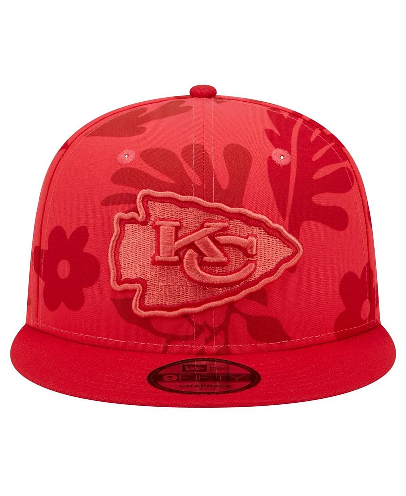 New Era Men's Red Kansas City Chiefs Leafy 9FIFTY Snapback Hat