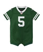 Nike Newborn Garrett Wilson Legacy Green New York Jets Game Romper Jersey