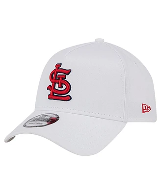 New Era Men's White St. Louis Cardinals Tc A-Frame 9FORTY Adjustable Hat
