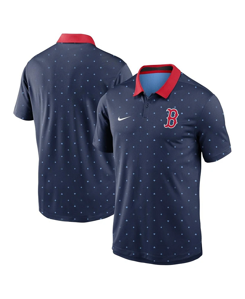 Nike Men's Navy Boston Red Sox Legacy Icon Vapor Performance Polo Shirt