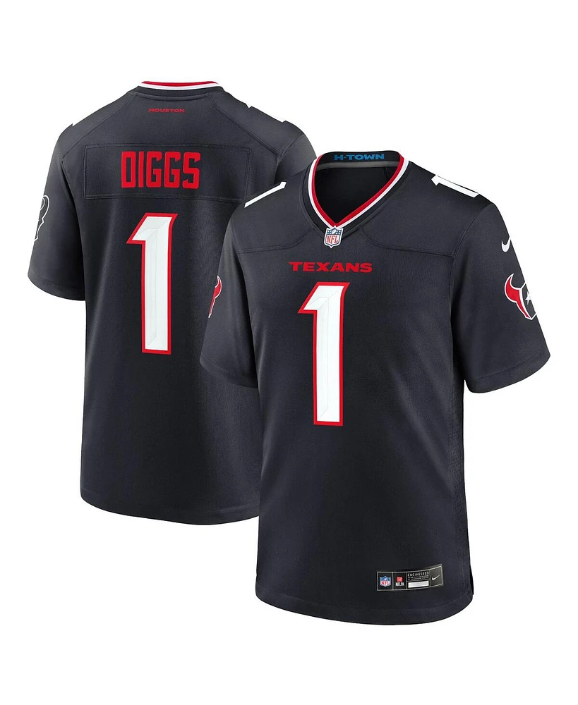 Nike Men's Stefon Diggs Navy Houston Texans Game Jersey