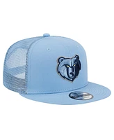 New Era Men's Light Blue Memphis Grizzlies Evergreen Meshback 9FIFTY Snapback Hat