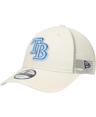 New Era Men's Stone Tampa Bay Rays Game Day 9TWENTY Adjustable Trucker Hat